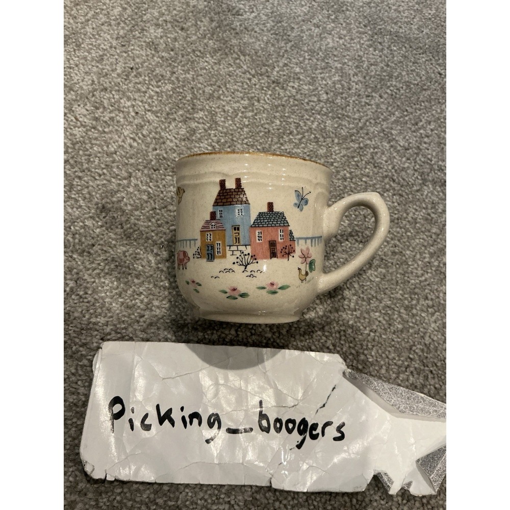 Vintage International Stoneware HEARTLAND American Country Coffee Mug